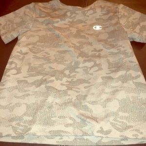 Boys grey army fatigue t-shirt